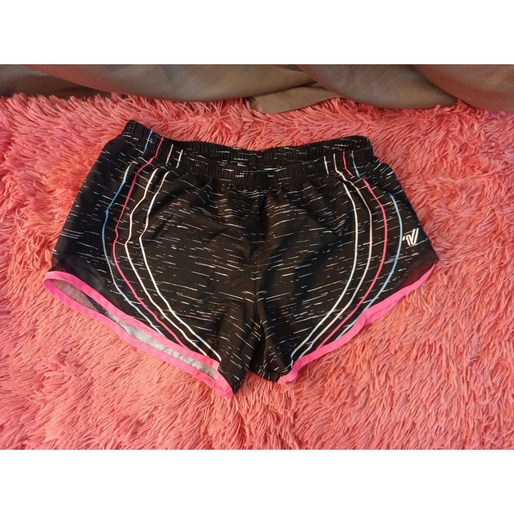 Girls Varsity Cheerleading Colorful Practice Shorts Built In Brief Medium